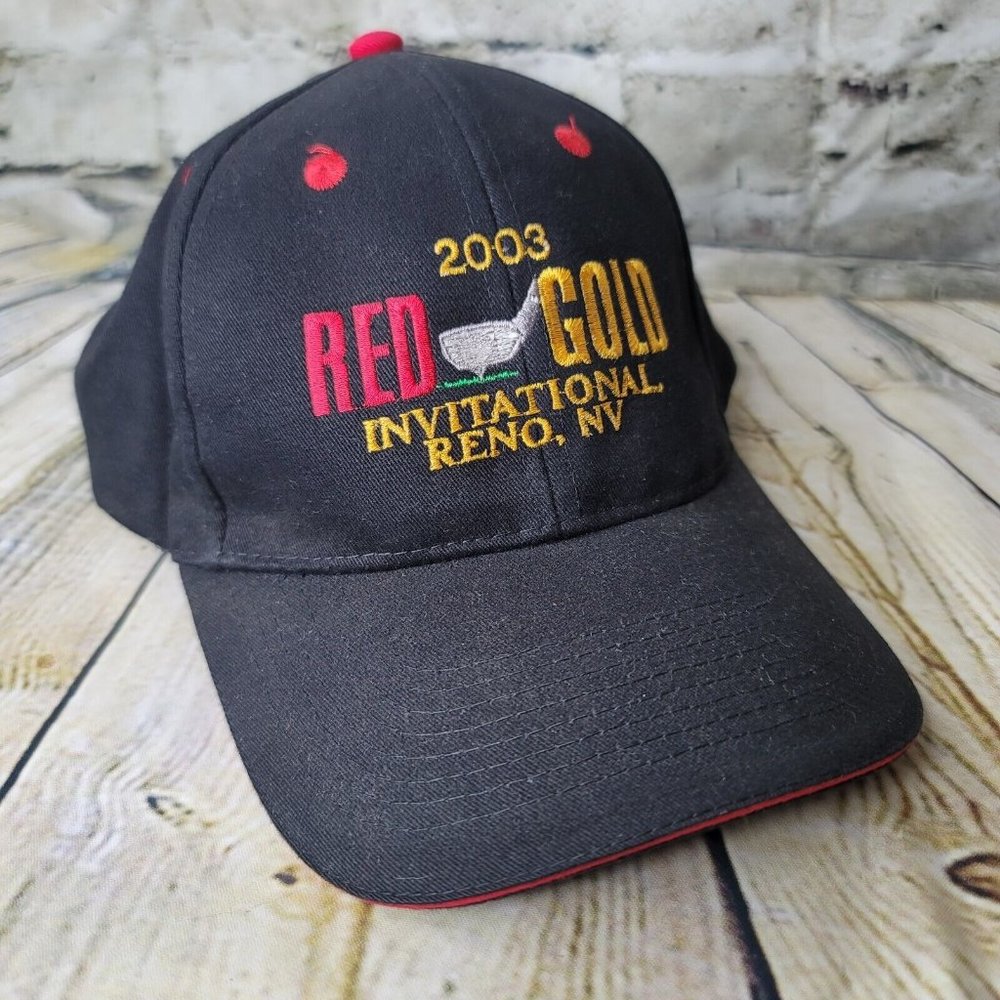 Reno Red Gold Golf Invitational 2003 Otto Poly Cotton Adjustable Strap Hat Cap